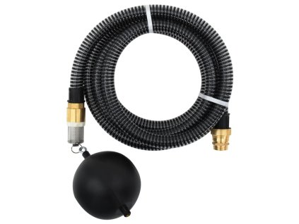 vidaXL Odsávacia hadica s mosadznými spojkami, čierna 1,1" 20 m, PVC