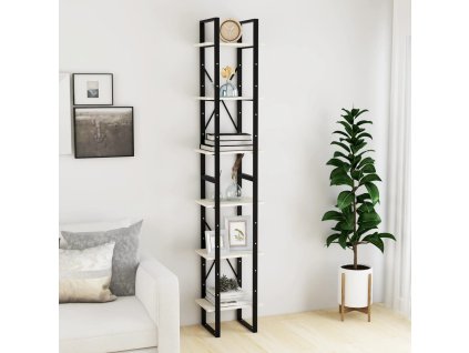 vidaXL Vysoký regál biely 40x30x210 cm masívna borovica