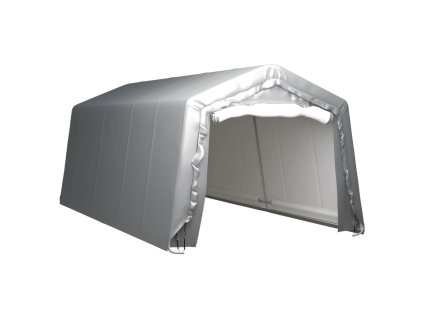 vidaXL Úložný stan 300x600 cm oceľový sivý