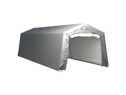vidaXL Úložný stan 300x900 cm oceľový sivý