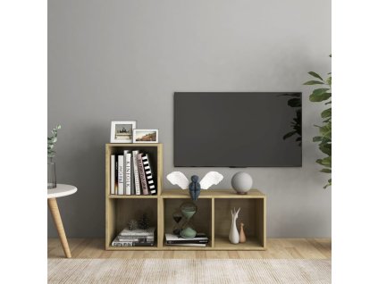 vidaXL TV skrinky 2 ks, dub sonoma 72x35x36,5 cm, kompozitné drevo