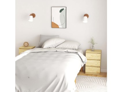 vidaXL Nočné stolíky 2 ks 40x29,5x64 cm, borovicový masív