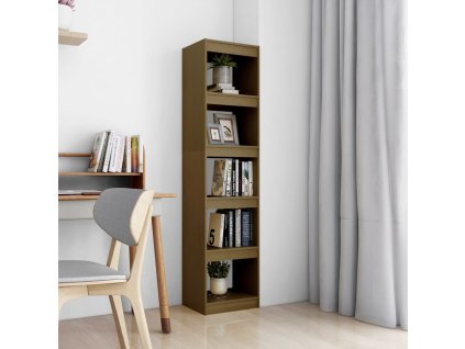 vidaXL Knižnica/deliaca stena medovo-hnedá 40x30x167,5 cm masívna borovica