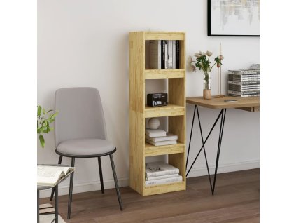 vidaXL Knižnica/deliaca stena 40x30x135,5 cm, borovicový masív