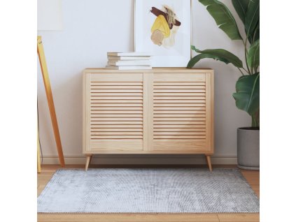 vidaXL Lamelové dvierka na skrinku 2 ks 61,5x49,4 cm, borovicový masív