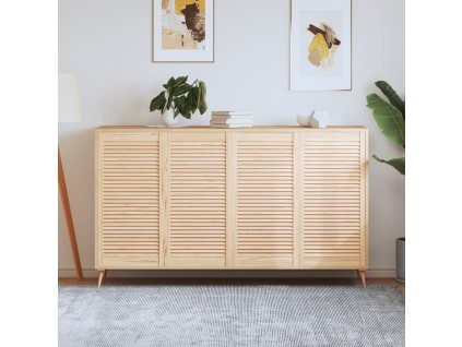 vidaXL Lamelové dvierka na skrinku 4 ks 99,3x49,4 cm, borovicový masív