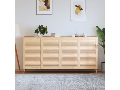 vidaXL Lamelové dvierka na skrinku 4 ks 99,3x59,4 cm, borovicový masív