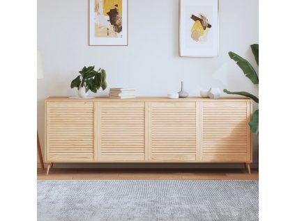 vidaXL Lamelové dvierka na skrinku 4 ks 69x59,4 cm, borovicový masív