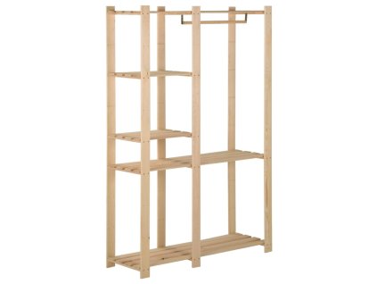 vidaXL Vešiak na oblečenie z borovicového dreva 110x38x170 cm