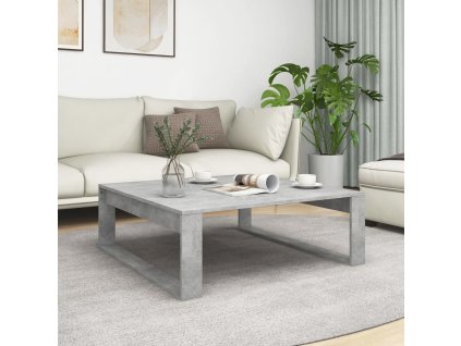 vidaXL Konferenčný stolík, betónovo sivý 100x100x35cm kompozitné drevo