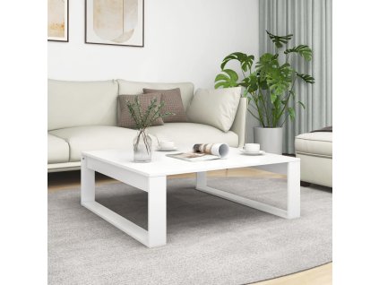 vidaXL Konferenčný stolík, biely 100x100x35 cm, kompozitné drevo