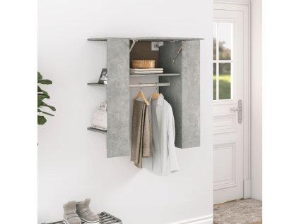vidaXL Skrinka do chodby betónovo sivá 97,5x37x99 cm spracované drevo