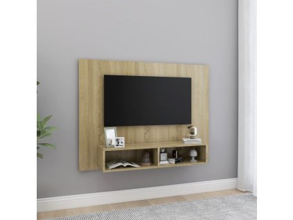 vidaXL Nástenná TV skrinka dub sonoma 120x23,5x90 cm spracované drevo
