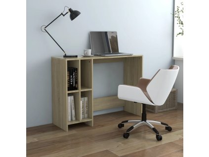 vidaXL Stôl na notebook, dub sonoma 102,5x35x75 cm, kompozitné drevo