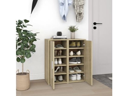 vidaXL Skrinky na topánky 2 ks dub sonoma 32x35x70 cm drevotrieska