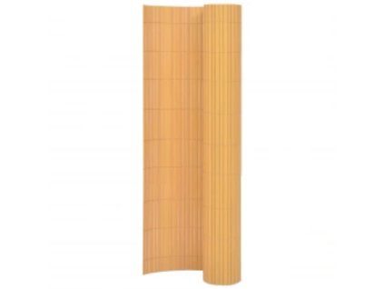 vidaXL Obojstranný záhradný plot 110x500 cm žltý