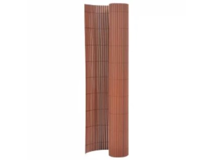 vidaXL Obojstranný záhradný plot 110x400 cm hnedý