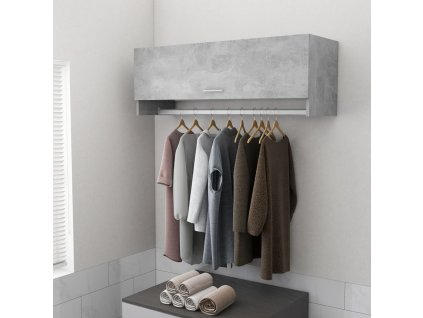 vidaXL Šatník, betónovo sivý 100x32,5x35 cm, kompozitné drevo