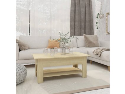 vidaXL Konferenčný stolík dub sonoma 102x55x42 cm kompozitné drevo