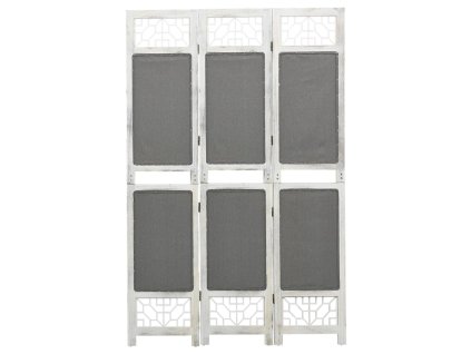 vidaXL 3-panelový paraván sivý 105x165 cm látkový