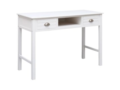 vidaXL Komoda biela 108x45x76 cm masívne drevo paulovnia