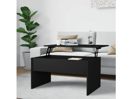 vidaXL Konferenčný stolík čierny 80x50,5x41,5 cm spracované drevo