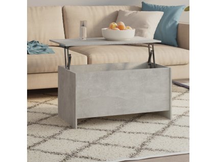 vidaXL Konferenčný stolík betónový 102x55,5x52,5 cm spracované drevo