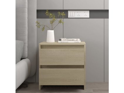 vidaXL Nočný stolík, dub sonoma 45x34,5x44,5 cm, kompozitné drevo