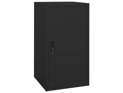 vidaXL Skriňa na sedlo čierna 53x53x105 cm oceľová