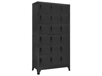 vidaXL Uzamykacia skriňa antracitová 90x40x180 cm oceľová