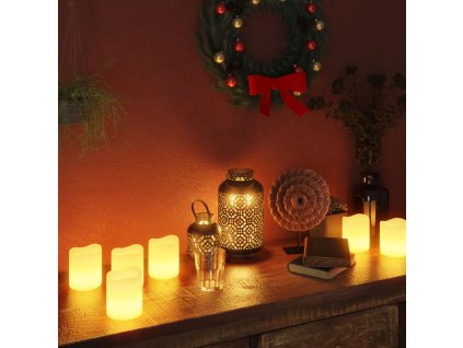 vidaXL Elektrické LED sviečky 24 ks, teplá biela