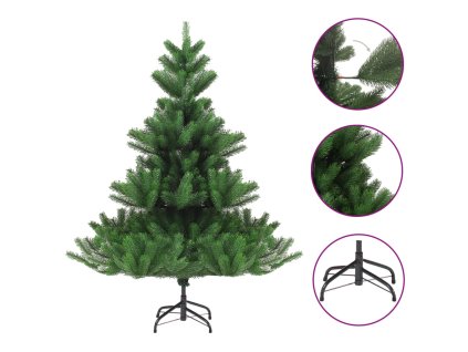 vidaXL Umelý vianočný stromček jedľa Nordmann zelený 210 cm