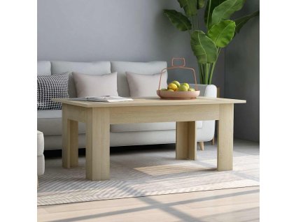 vidaXL Konferenčný stolík, dub sonoma 100x60x42 cm, kompozitné drevo