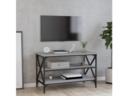 vidaXL TV skrinka sivý dub sonoma 80x40x50 cm spracované drevo
