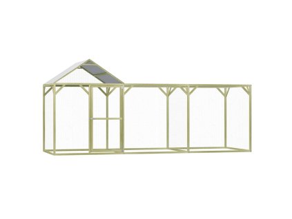 vidaXL Klietka pre sliepky 4,5x1,5x2 m, impregnovaná borovica