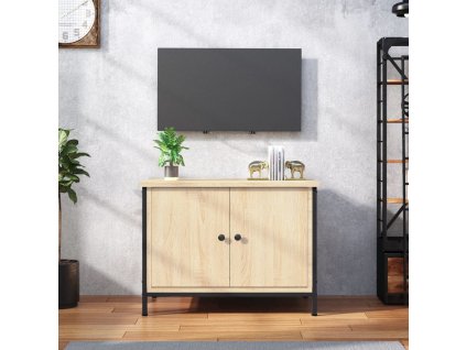 vidaXL TV skrinka s dvierkami dub sonoma 60x35x45 cm spracované drevo