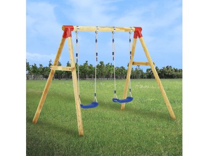 vidaXL Súprava hojdačiek 230x130x166 cm, borovicové drevo