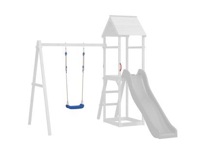 vidaXL Sedadlá na hojdačku s lanami 2 ks modré 37x15 cm polyetylén