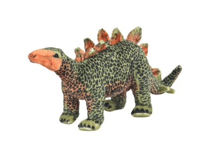 vidaXL Plyšová hračka dinosaurus stegosaurus zeleno-oranžový XXL