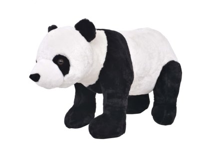 vidaXL Stojaca plyšová hračkárska panda, čierno biela XXL