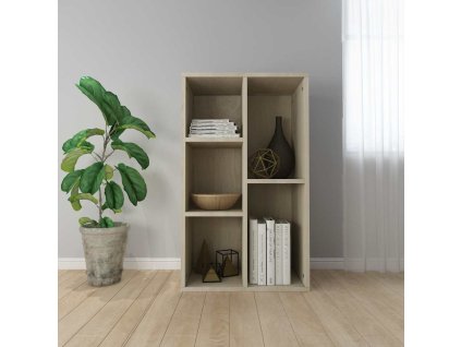 vidaXL Knižnica/komoda, dub sonoma 50x25x80 cm, kompozitné drevo