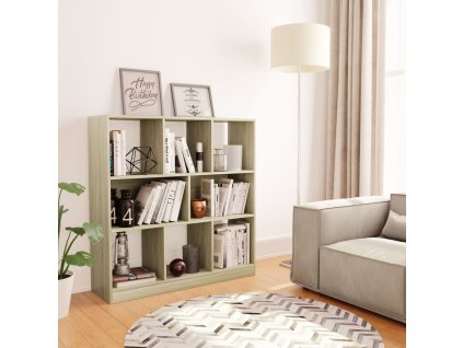 vidaXL Knižnica, dub sonoma 97,5x29,5x100 cm, kompozitné drevo