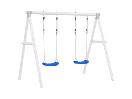 vidaXL Sedadlá na hojdačku s lanami 2 ks modré 37x15 cm polyetylén