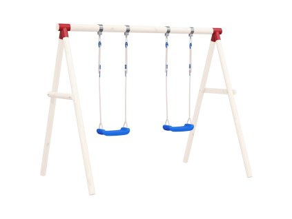 vidaXL Sedadlá na hojdačku s lanami 2 ks modré 38x16 cm polyetylén