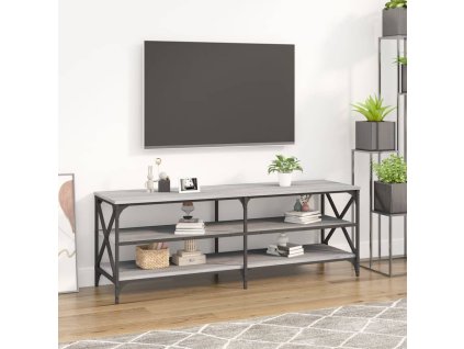 vidaXL TV skrinka sivý dub sonoma 140x40x50 cm spracované drevo
