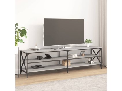 vidaXL TV skrinka sivá dub sonoma 180x40x50 cm spracované drevo