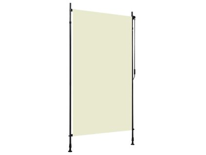 vidaXL Vonkajšia zatemňovacia roleta krémová 120x270 cm
