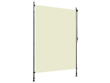 vidaXL Vonkajšia zatemňovacia roleta krémová 150x270 cm