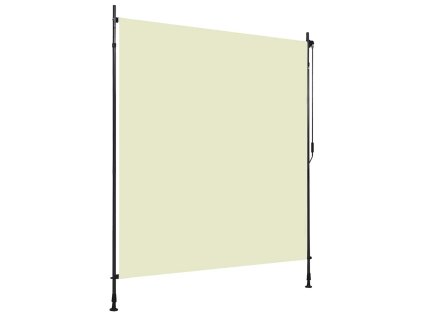 vidaXL Vonkajšia zatemňovacia roleta krémová 200x270 cm