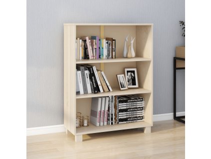 vidaXL Knižnica HAMAR, medovo hnedá 85x35x112 cm, borovicový masív